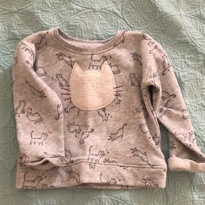 Sweet super soft cat sweater